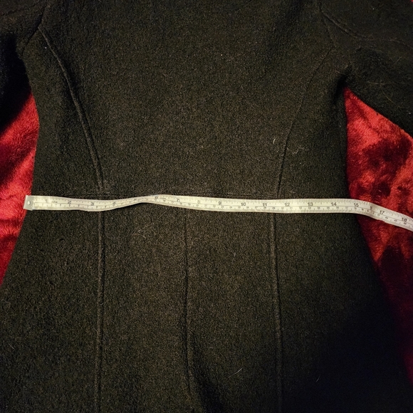 Diesel black 100% wool coat Women's Size S - Picture 12 of 13